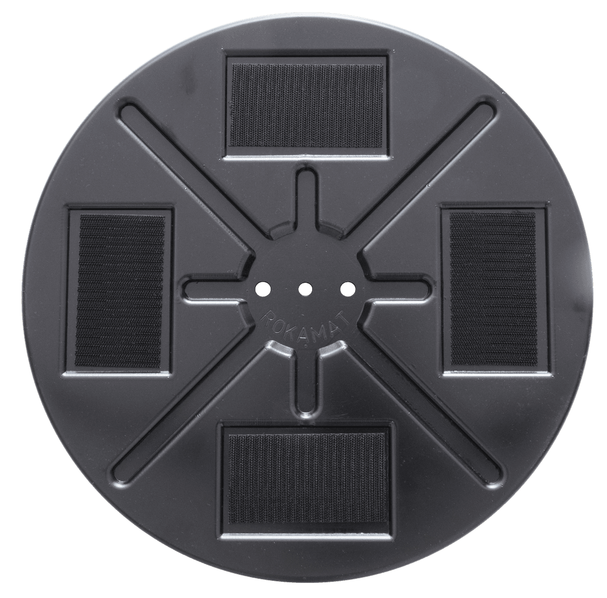 Base plate with hook-and-loop fastener