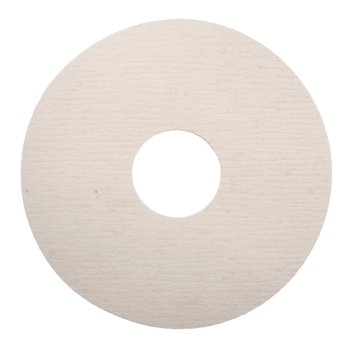Felt disc with hook-and-loop fastener