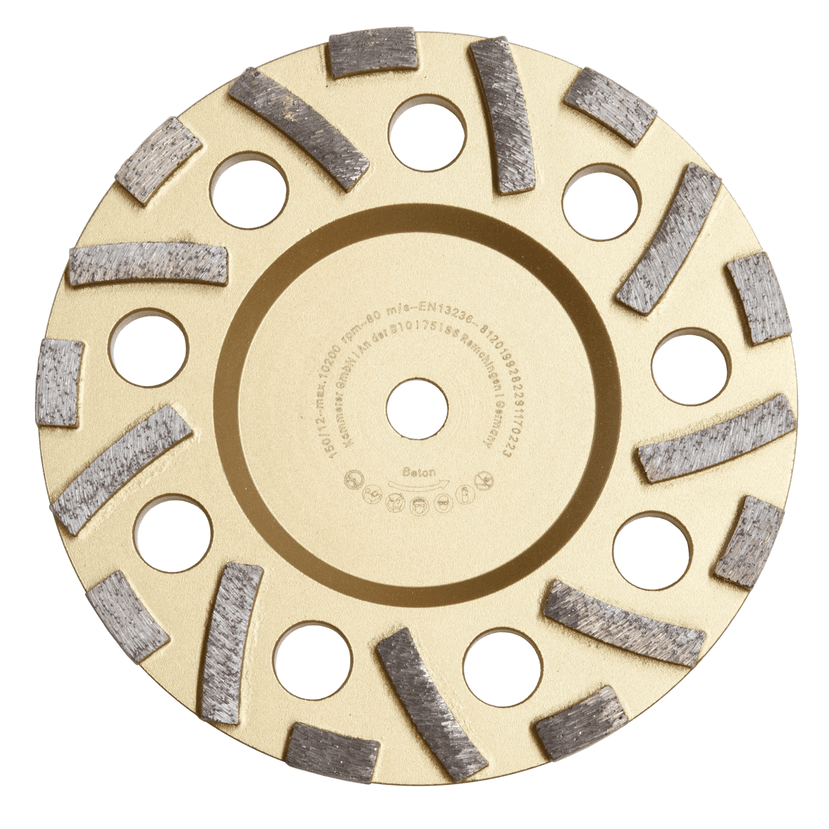 Gold Diamond Grinding Discs